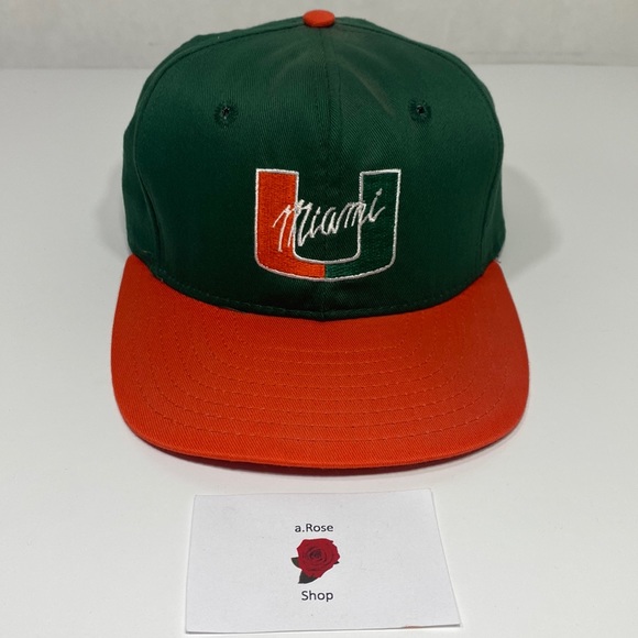 The Professional Made in USA Embroidered NCAA Miami Hurricanes Snapback Hat - Picture 1 of 5